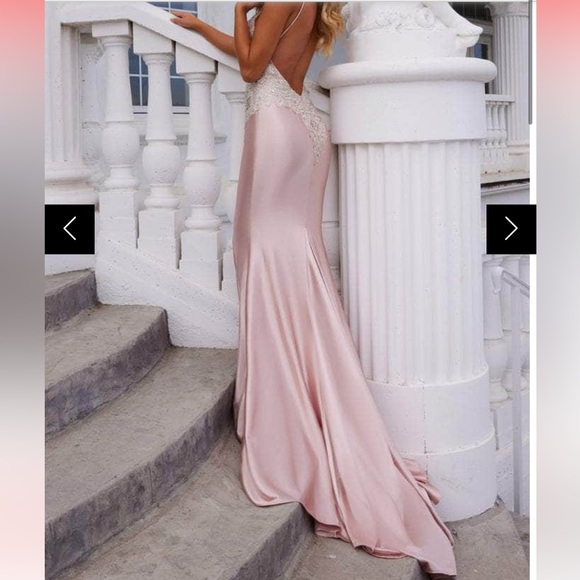 Portia and Scarlet dress blush ivory, never been worn. Beautiful timeless dress. - Picture 7 of 8